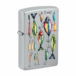 ZIPPO - Fishing Hooks Chrome