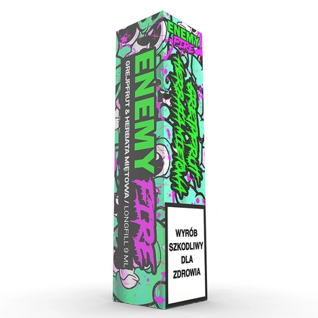 Longfill Enemy Fire 9ml - Grapefruit Mint Tea