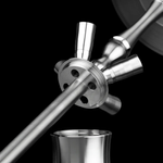 Wasserpfeife Aladin MVP 550 Silber Klar