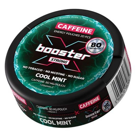 Woreczki kofeinowe X-Booster Cool Mint 80mg