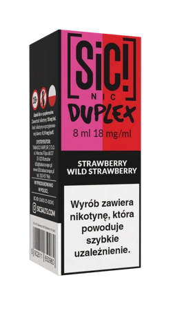 E-Liquid SIC! NIC 8ml - Strawberry Wild Strawberry 18mg