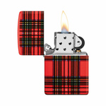 Feuerzeug ZIPPO - RED PLAID MATTE