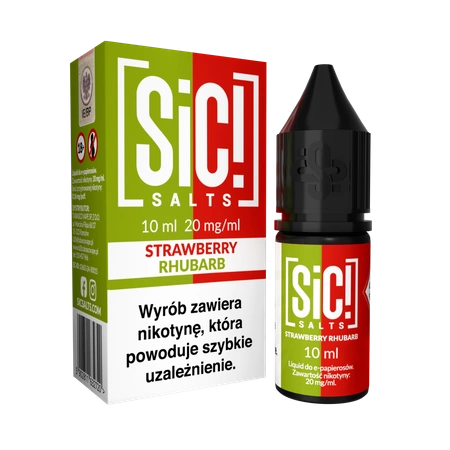 Liquid SIC! Salt 10ml - Strawberry Rhubarb 20mg