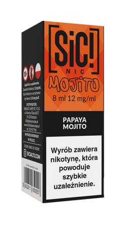 Liquid SIC! NIC 8ml - Papaya Mojito 12mg
