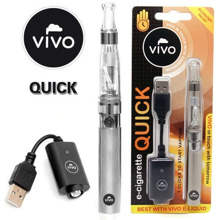 E-Cigarette KIT Vivo QUICK (Silver/Clear)