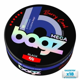 Nicotine pouches BAGZ Berry Cool 6/6 BLACK MEGA