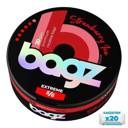 Nicotine pouches BAGZ Strawberry Ice 5/6 EXTREME