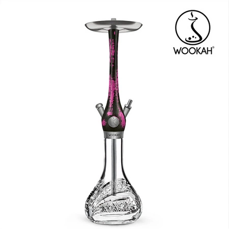 Waterpipe Wookah Crystal Comet Black Pink