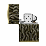 ZIPPO - Art Deco Pattern Antique Brass