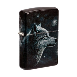 Lighter ZIPPO - WOLVES DESIGN TUMBLED CHROME*