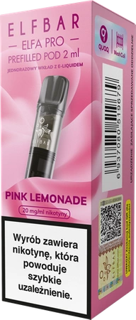 Cartridge ELFBAR Elfa Pro Pod Pink Lemonade 20mg 2ml