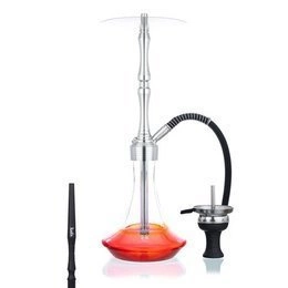 Waterpipe Aladin Rocket Silver Red