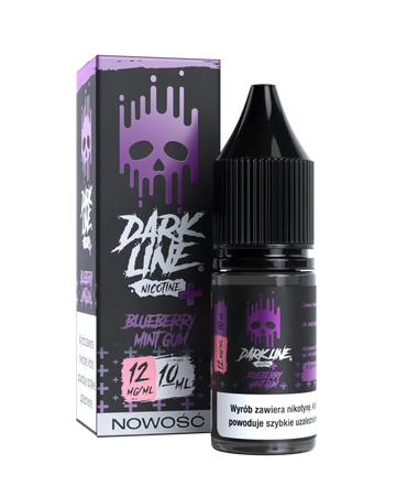 E-liquid Dark Line Nicotine+ 10ml - Blueberry Mint Gum 12mg
