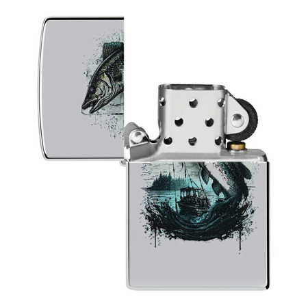 Feuerzeug ZIPPO - FISH AND BOAT