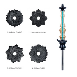 Shisha (Stem) Karma 3.3 Stripe Turquoise