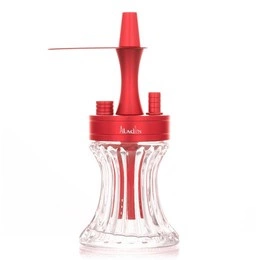 Waterpipe Aladin 2Go Alu Red + Case
