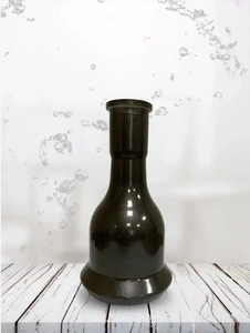 Vase VG Bell with a Seam Metallic Smoke
