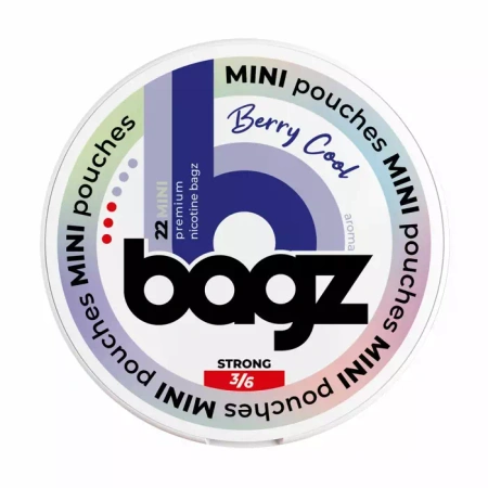 Nicotine pouches BAGZ Berry Cool 3/6 STRONG MINI