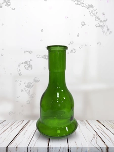 Glass VG Bell with a seam Green