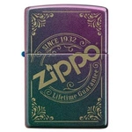 ZIPPO - LOGO IRIDESCENT LASER ENGRAVED
