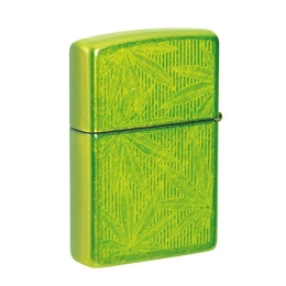 Lighter ZIPPO - NEON CANNABIS LEAVES
