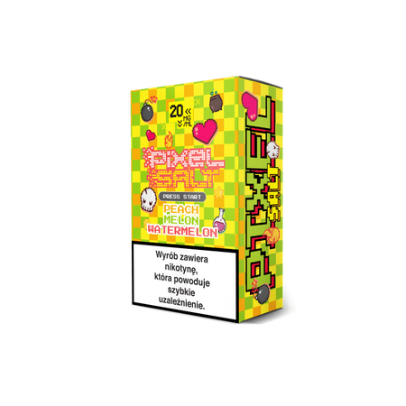Liquid Pixel Salt 10ml - Peach Melon Watermel 20mg