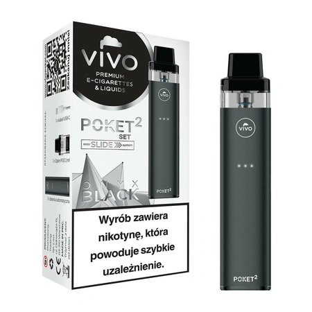 E-Cigarette POD VIVO Poket 2 Open Black without a coil