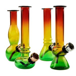 Bongo-Pfeife Mini - Rasta Mix (12cm)