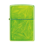 Feuerzeug ZIPPO - NEON CANNABIS LEAVES