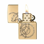 ZIPPO - Music Notes Brass