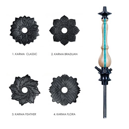 Shisha (Stem) Karma 3.1 Stripe Turquoise