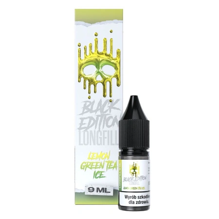 Longfill Dark Line Black Edition 9ml - LEMON GREEN TEA ICE
