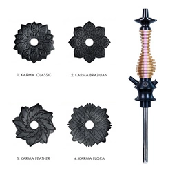 Hookah Stem Karma 3.0 Mini Stripe Purple