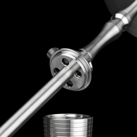 Wasserpfeife Aladin MVP Rocket Silber Schwarz