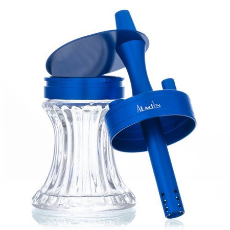 Wasserpfeife Aladin 2Go Alu Blue + Case