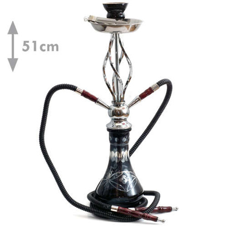 Wasserpfeife Oasis Rasha (W.51, 2W. Black)