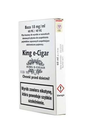 Nicotine Base King e-Cigar 60ml 60/40 - 18mg