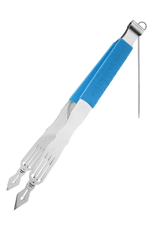 Hookah charcoal tongs with silicone pad Kaya V2 Blue