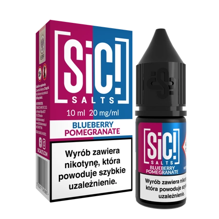 E-liquid SIC! Salt 10ml - Blueberry Pomegranate 20mg