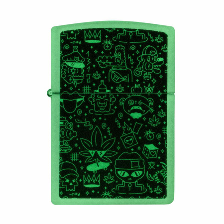 Feuerzeug ZIPPO - DOODLE CANNABIS