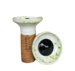 Shisha-Kopf Oblako Flow Black On White/Green Marble