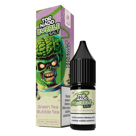 E-Liquid Tornado Salt 10ml - Green Tea Bubble Tea 20mg