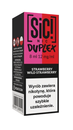 E-Liquid SIC! NIC 8ml - Strawberry Wild Strawberry 12mg