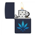 ZIPPO - Cannabis Design Navy Matte