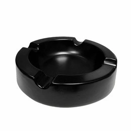 Black Round Cigar Ashtray