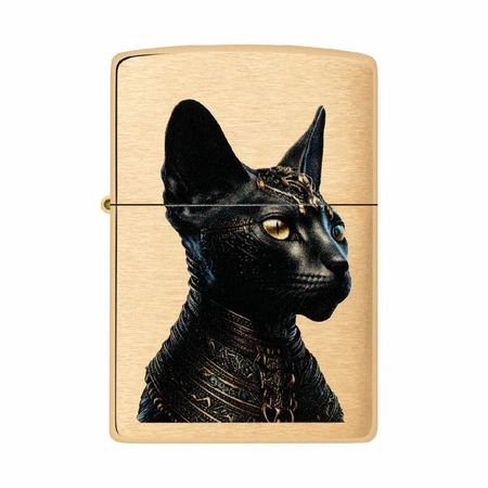 ZIPPO - Egyptian Cat Brass Brushed