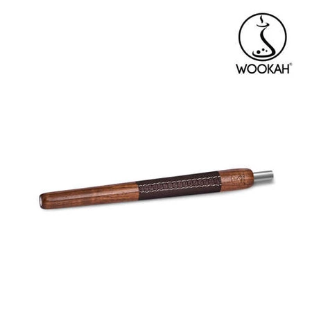 Wooden mouthpiece Wookah Walnut Brown Leather