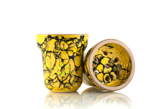 Shisha-Kopf Masta Solaris Eva Yellow & Black