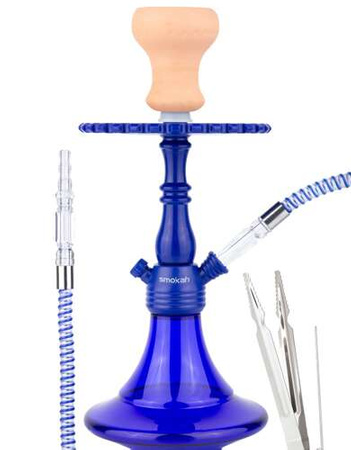 Wasserpfeife Smokah Drum Acryl Wasserpfeife Blue