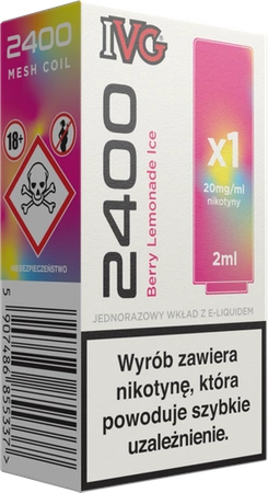 Wkład IVG 2400 Berry Lemonade Ice 20mg 2ml